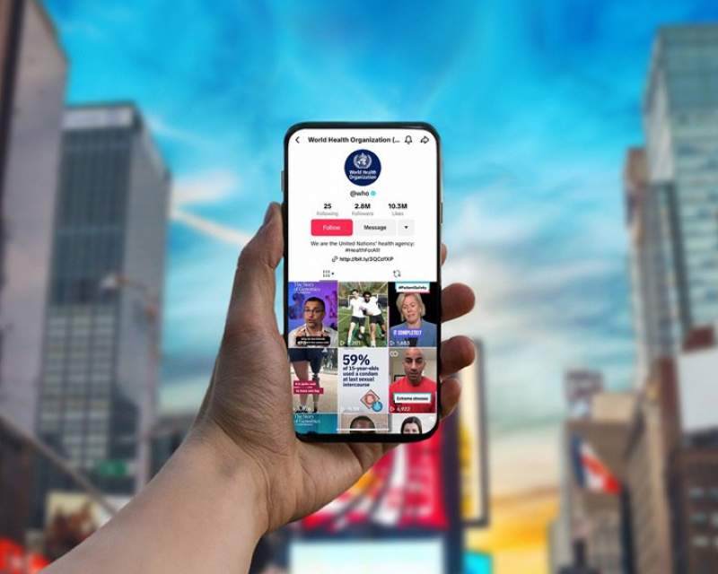 همکاری سازمان جهانی بهداشت و تیک‌تاک برای ارتقای سواد سلامت مردم جهان